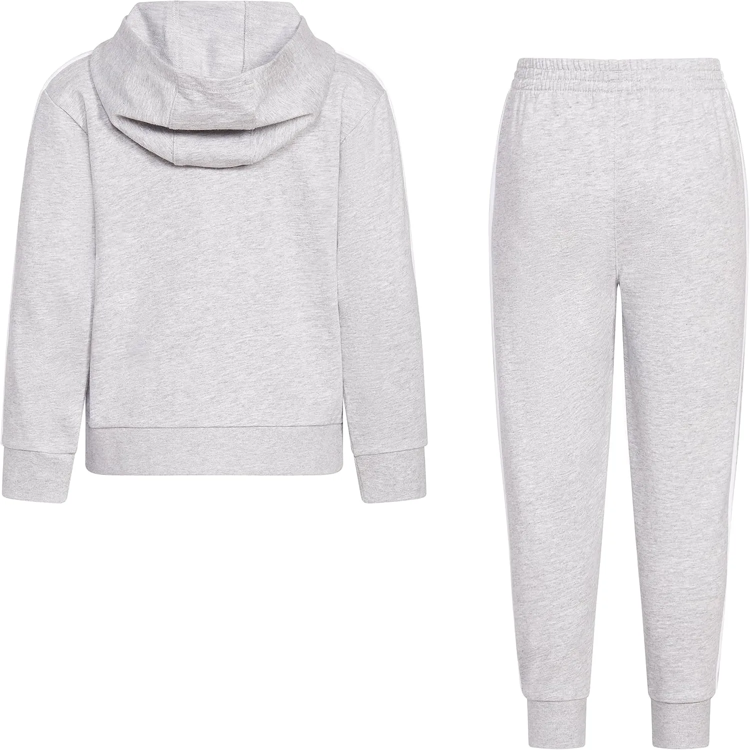 adidas Boys Zip Front French Terry Hooded Jacket and Joggers Set