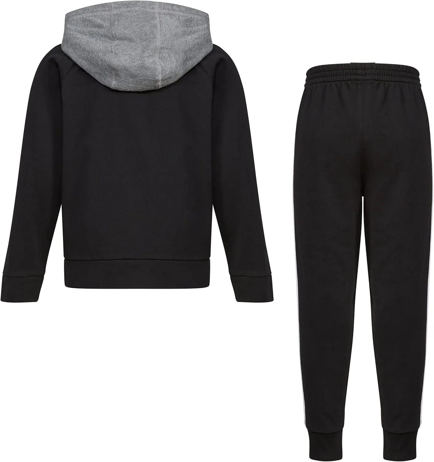 adidas Boys Zip Front French Terry Hooded Jacket and Joggers Set