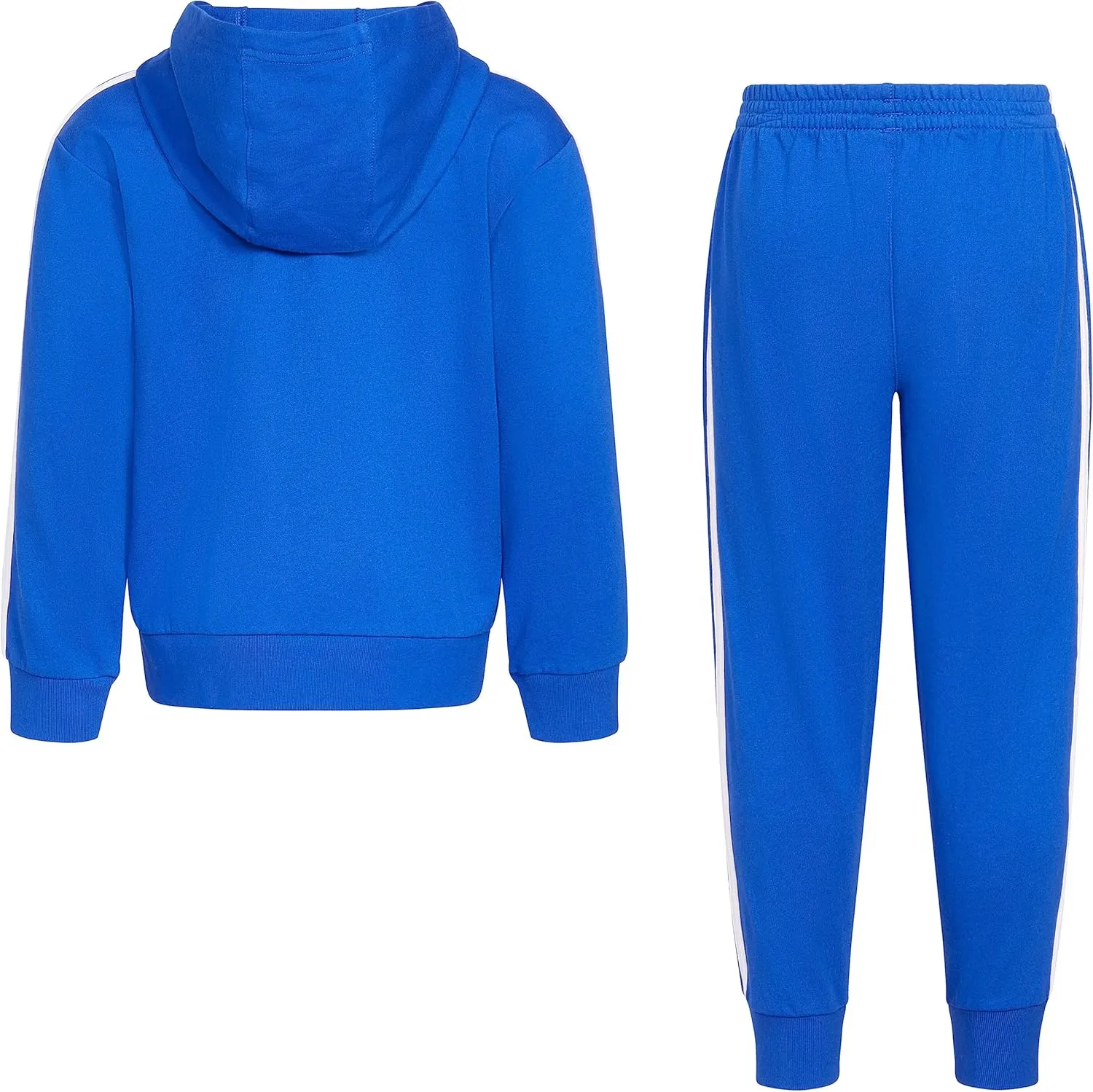 adidas Boys Zip Front French Terry Hooded Jacket and Joggers Set