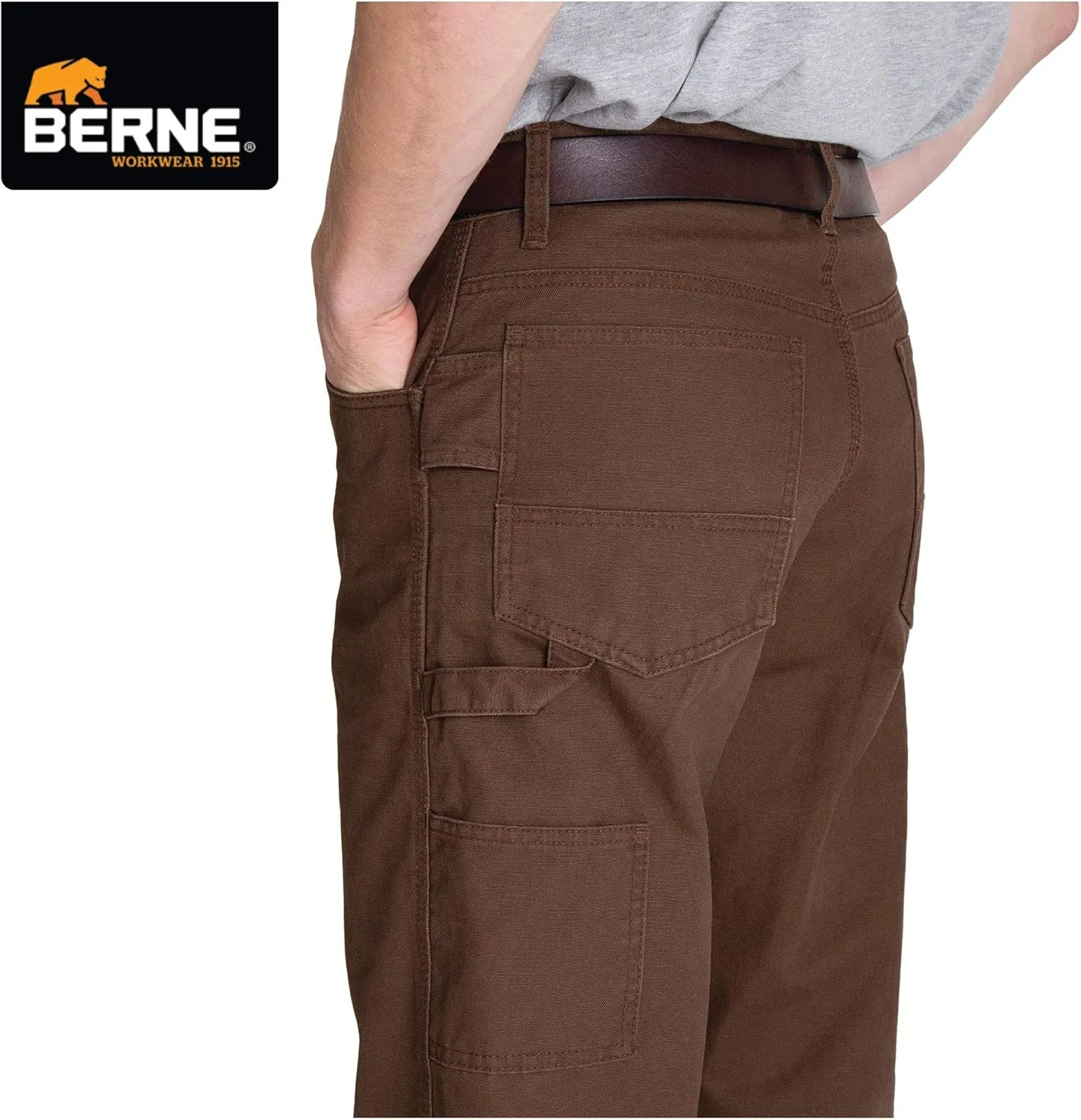 Berne Men's Acre Washed Duck Carpenter Pant