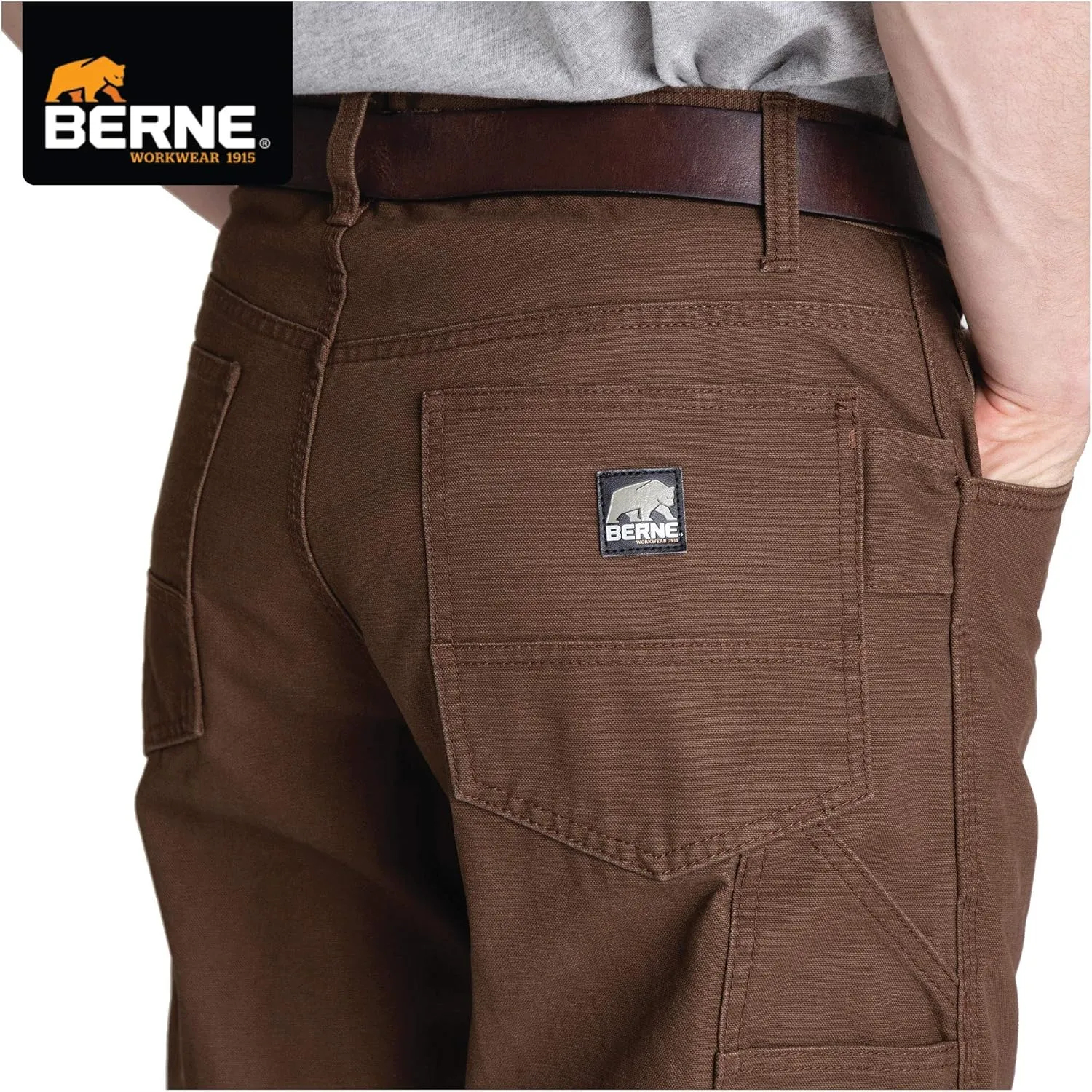 Berne Men's Acre Washed Duck Carpenter Pant