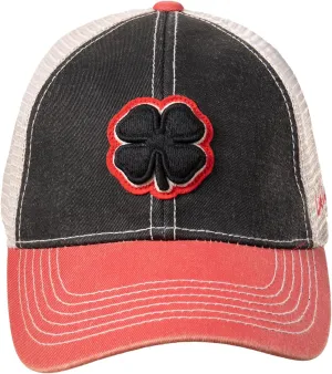 Black Clover Unisex Two Tone Vintage Mesh Sides Adjustable Snapback Golf Trucker Hat