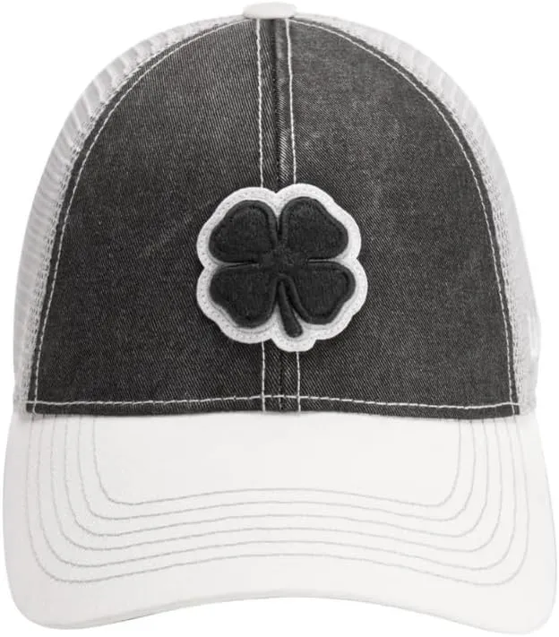 Black Clover Unisex Two Tone Vintage Mesh Sides Adjustable Snapback Golf Trucker Hat