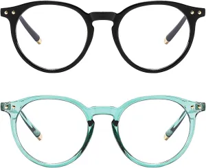 Blue Light Glasses for Woman Computer Glasses Blue Light Blocking, Anti Eyestrain and UV Glare Protection