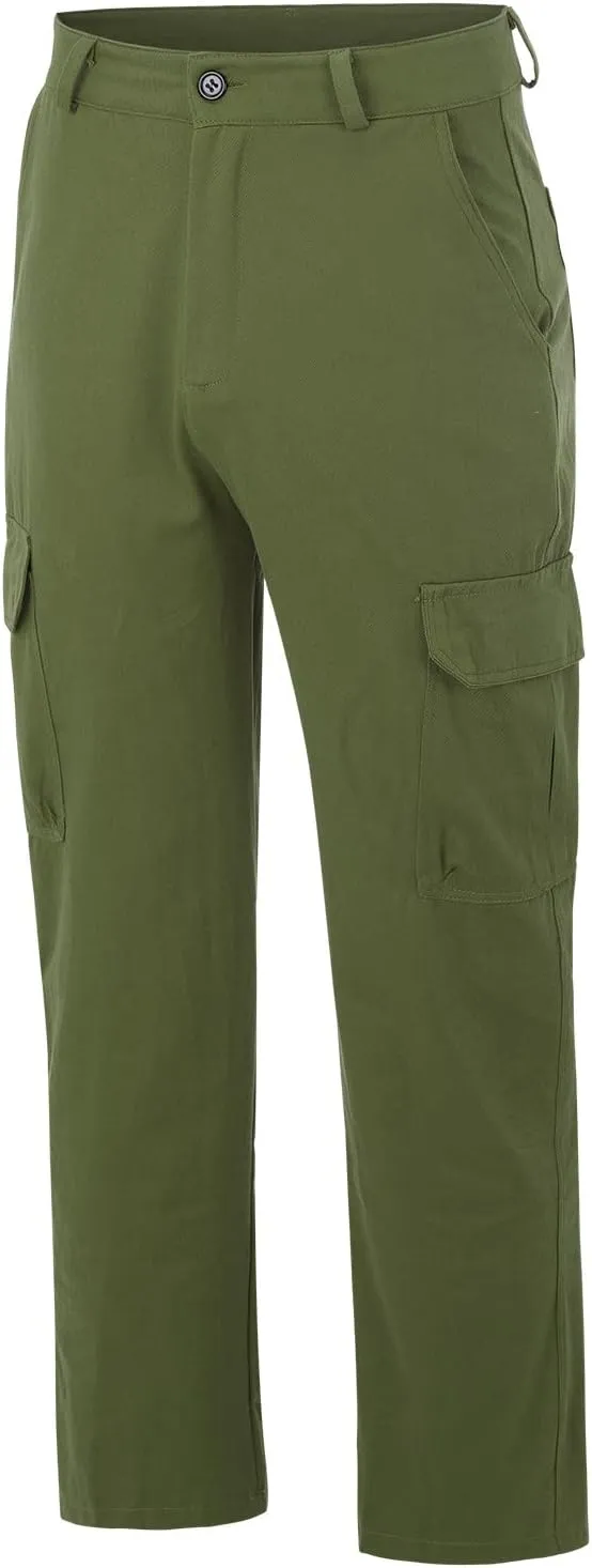 Cargo Pants for Men Relaxed Fit Golf Track Pant 2023 Men's Heavyweight Cargo Fleece Sweatpants Stretch Elastic Waist