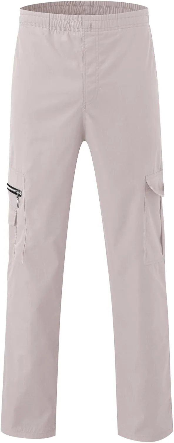 Cargo Pants for Men Relaxed Fit Mens Cargo Pants Casual Jogger Drawstring Workout Running Cargo Pants for Men Trouser