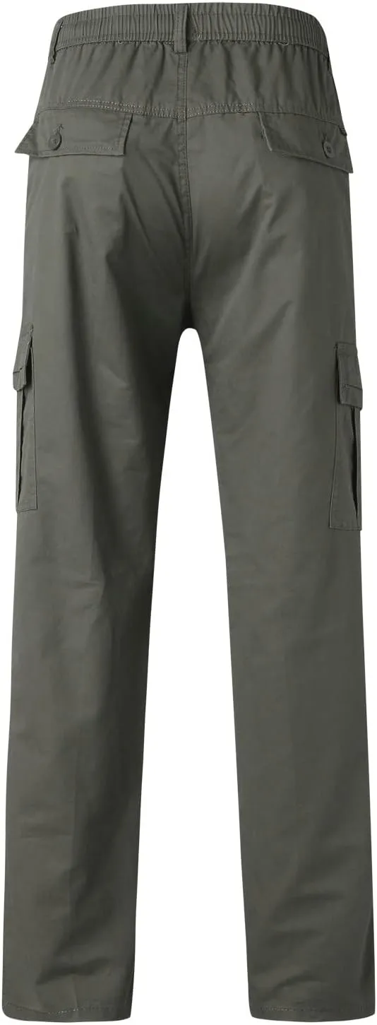 Cargo Pants for Men Relaxed Fit Open Bottom Workout Joggers Pants for Sports Jogging Training Gym Running Mens Autumn