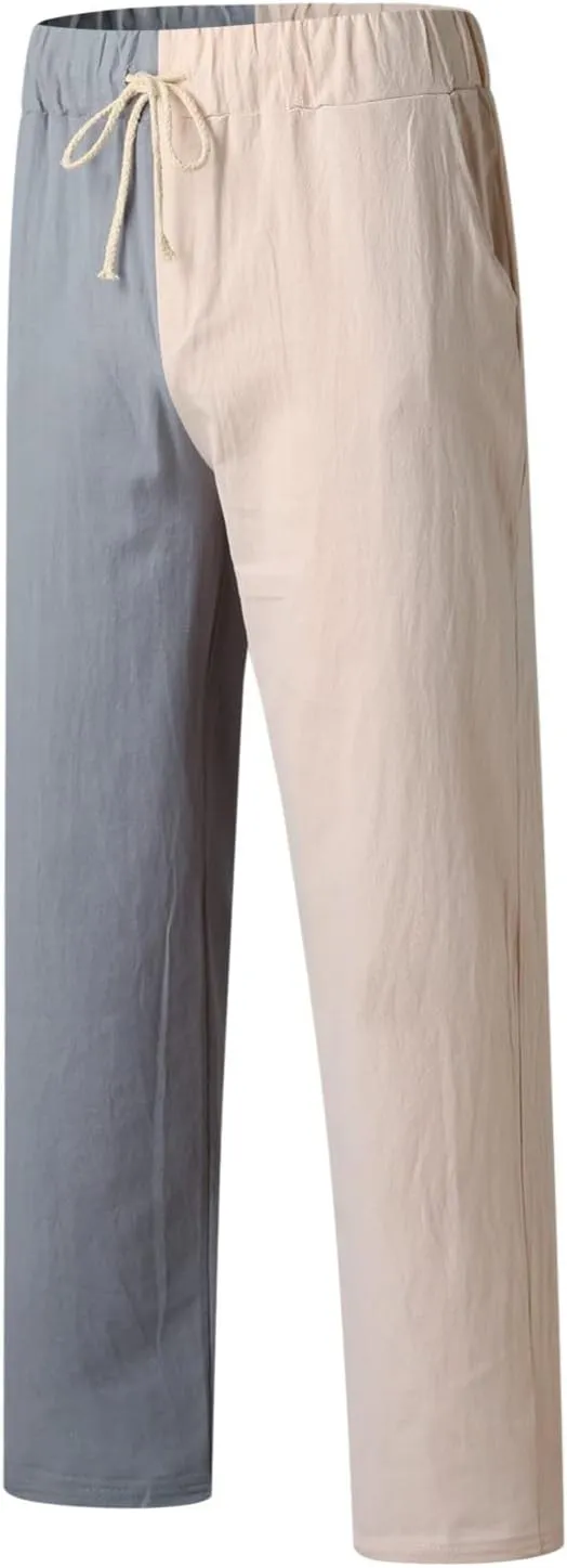 Cargo Pants for Men Relaxed Fit Pants Thin Straight Leg Trousers Lightweight Multi-Pocket Men's Casual Cargo Pants