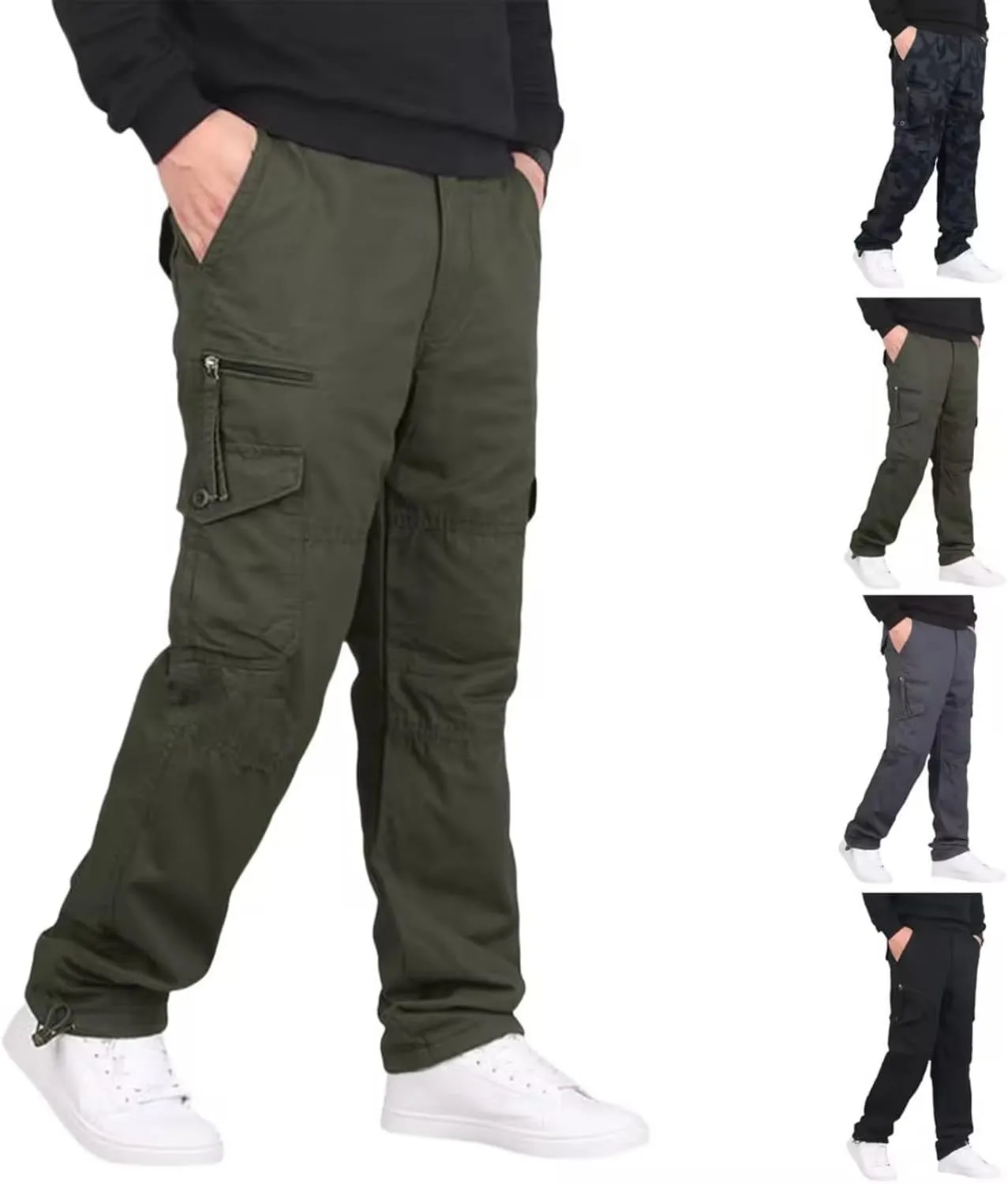 Cargo Work Pants for Men Mens Docker Dress Pants Cargo Pants for Men Pack Straight Pants for Men Destination Cargo