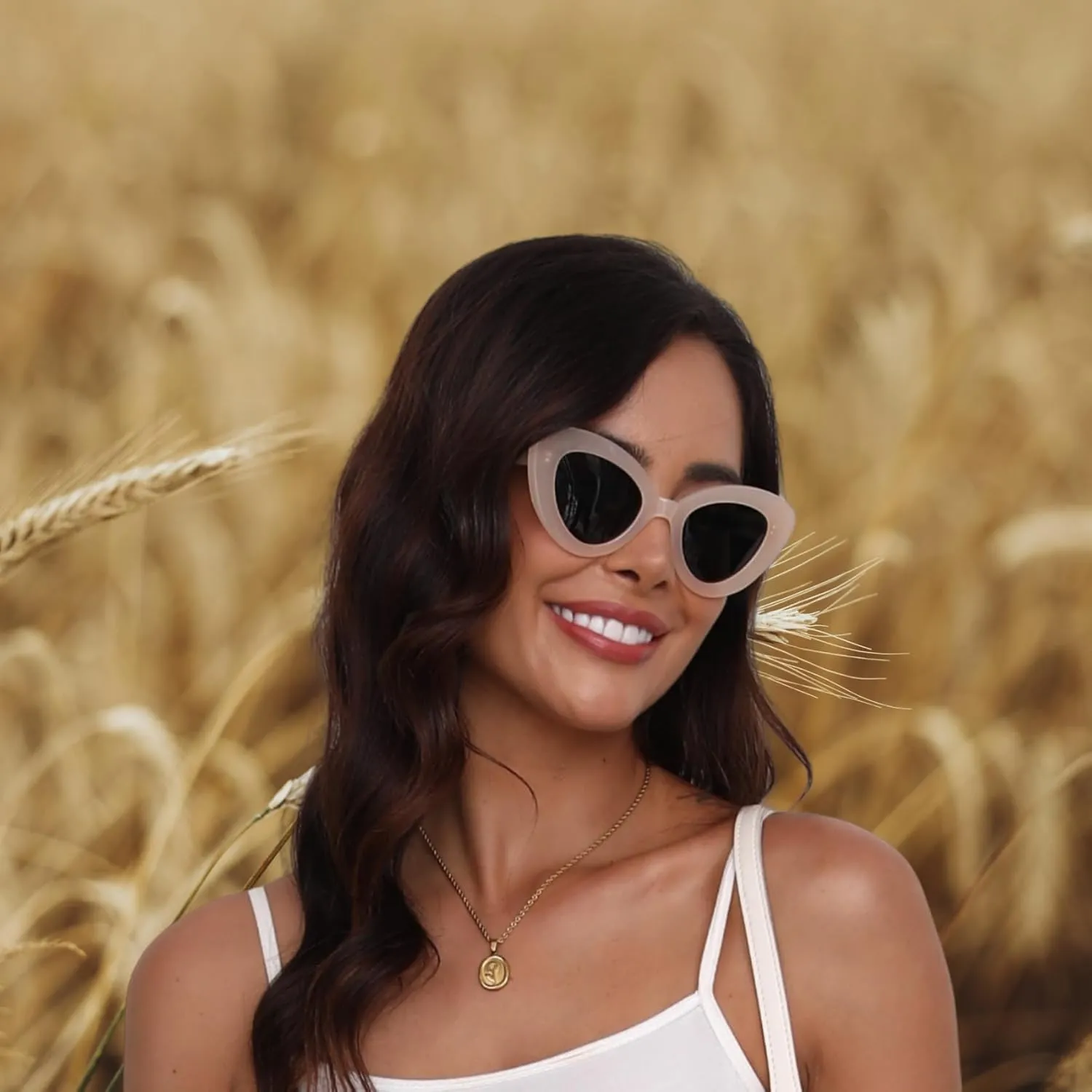 Cat Eye Sunglasses for Women, Trendy Retro UV Protection Sunglass, Stylish Vintage Cute Shades