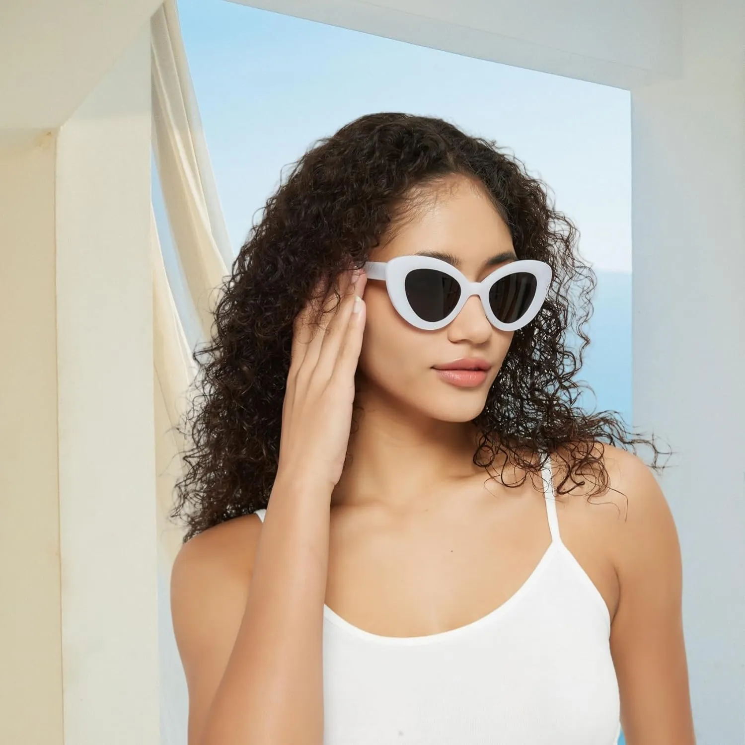 Cat Eye Sunglasses for Women, Trendy Retro UV Protection Sunglass, Stylish Vintage Cute Shades