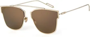 Cat Eye Sunglasses Women Vintage Mirror Lens Sun Glasses Shades