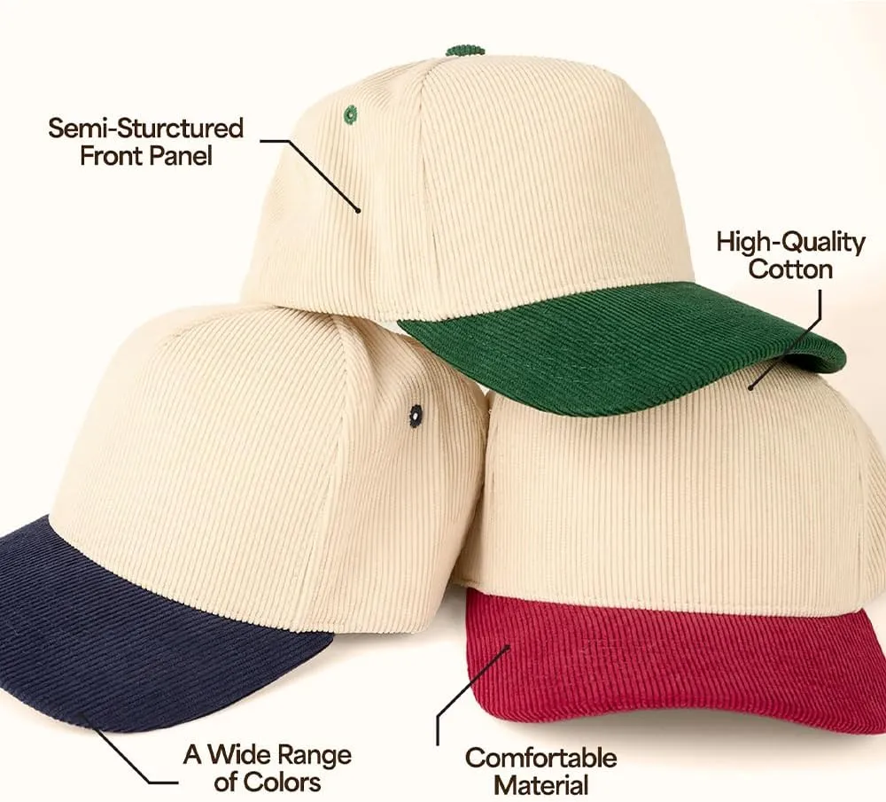 C.C Two Tone Vintage Canvas Snapback Hat Trucker Hat Baseball Cap