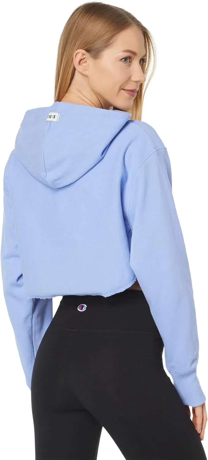 Champion Reverse Weave French Terry Crop Curve Hem Hoodie