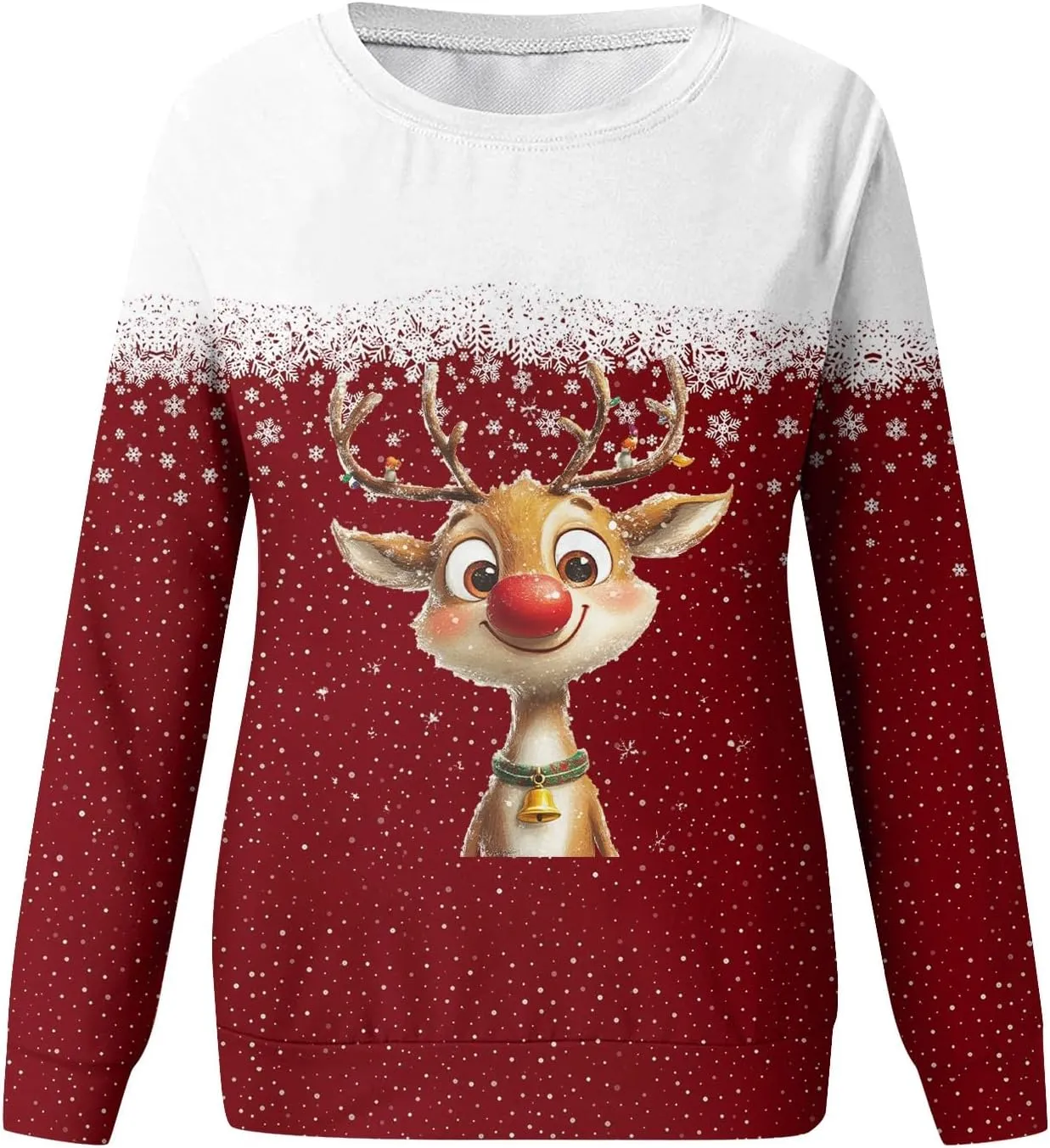 Christmas Sweatshirts For Women 2024 Xmas Tree Graphic Fall Wimter Clothes Crewneck Pullover Long Raglan Sleeve Top