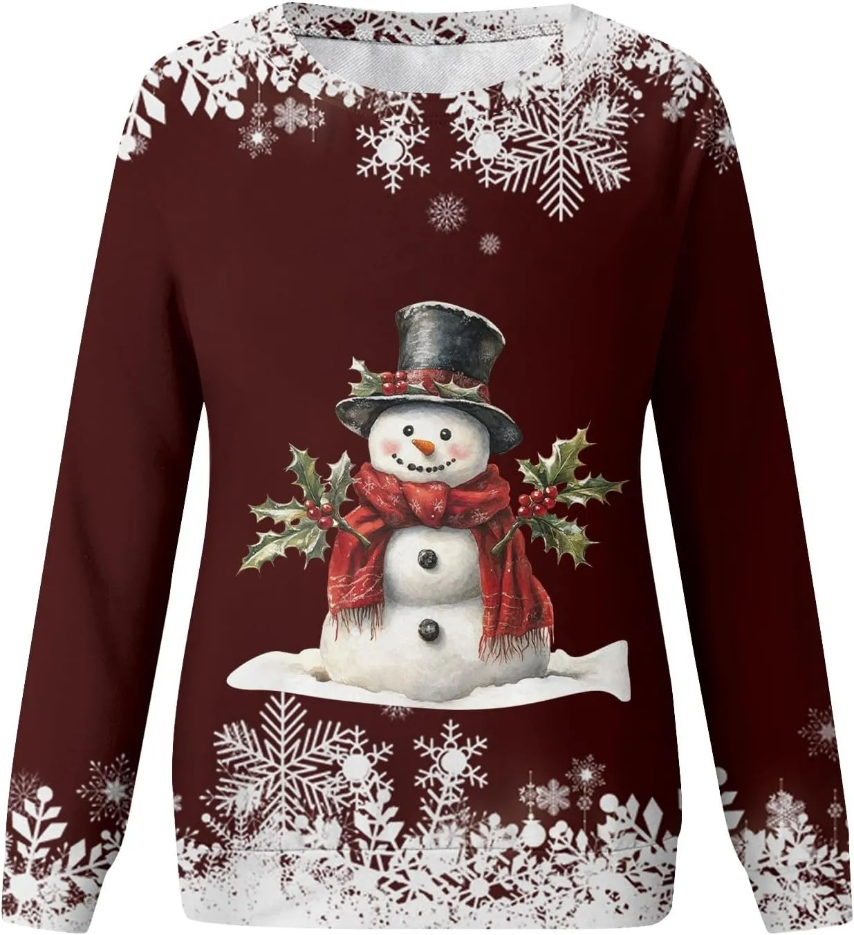 Christmas Sweatshirts For Women 2024 Xmas Tree Graphic Fall Wimter Clothes Long Raglan Sleeve Top Crewneck Pullover
