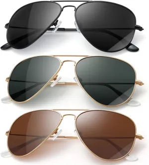 Classic Aviator Sunglasses for Men Womens Driving Polarized Sunglasses
