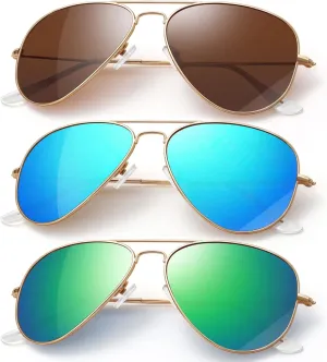 Classic Aviator Sunglasses for Men Womens Driving Polarized Sunglasses