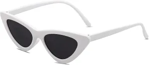 Clout Goggles Cat Eye Sunglasses Vintage Mod Style Retro Sunglasses Small Cateye Sunglasses for Women
