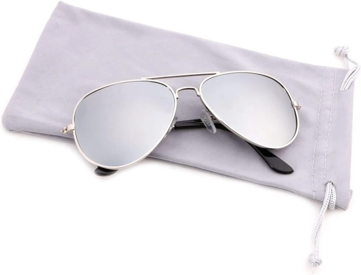 Creamily Kids Aviator Sunglasses UV Protection Aviator Sunglasses for Little Girls Boys Age 2-9