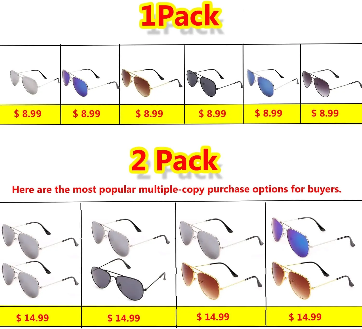 Creamily Kids Aviator Sunglasses UV Protection Aviator Sunglasses for Little Girls Boys Age 2-9