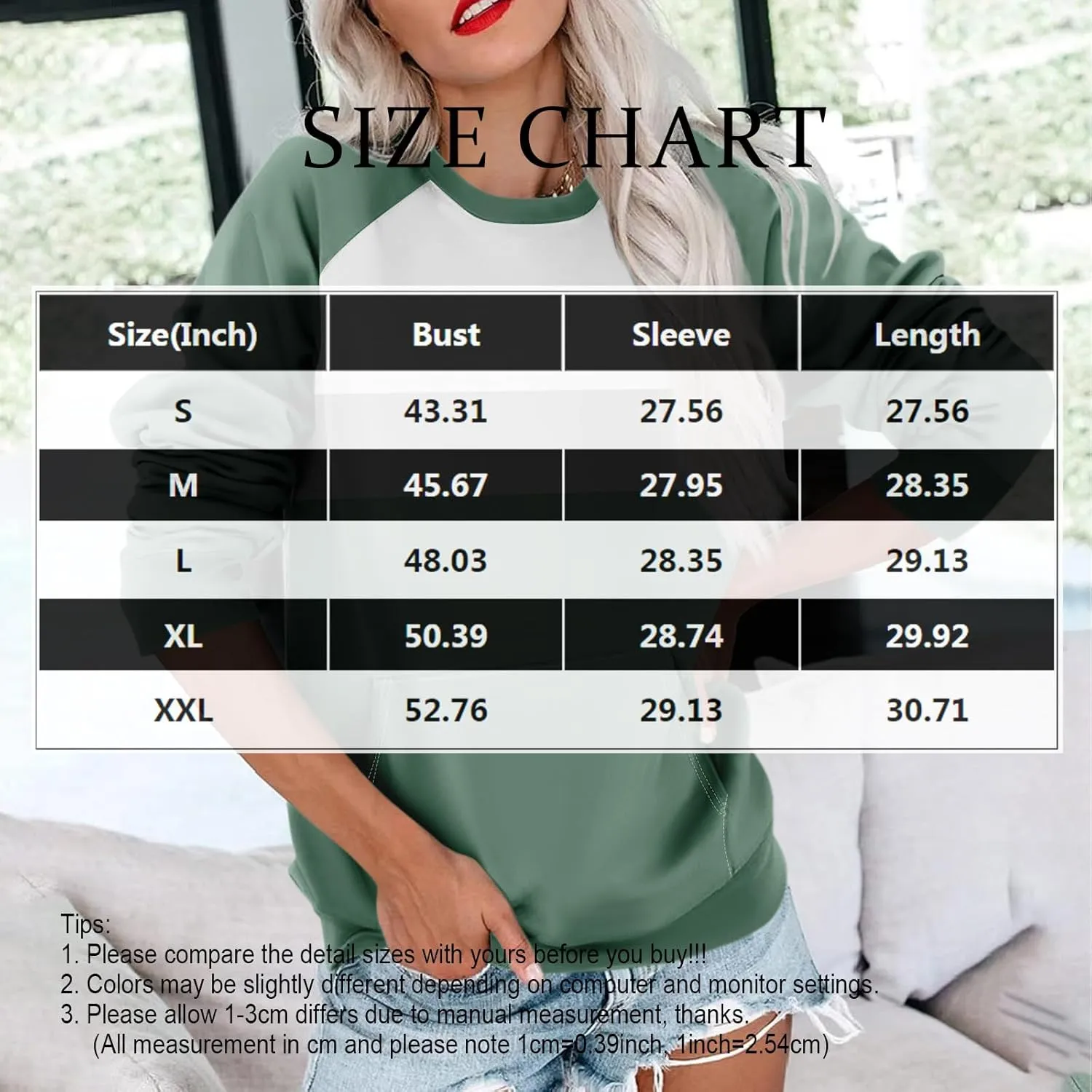 Crewneck Sweatshirts Women Oversized Long Sleeve Pullover Tops Relaxed Fit Comfy Fall Sweaters 2024 Preppy Clothes