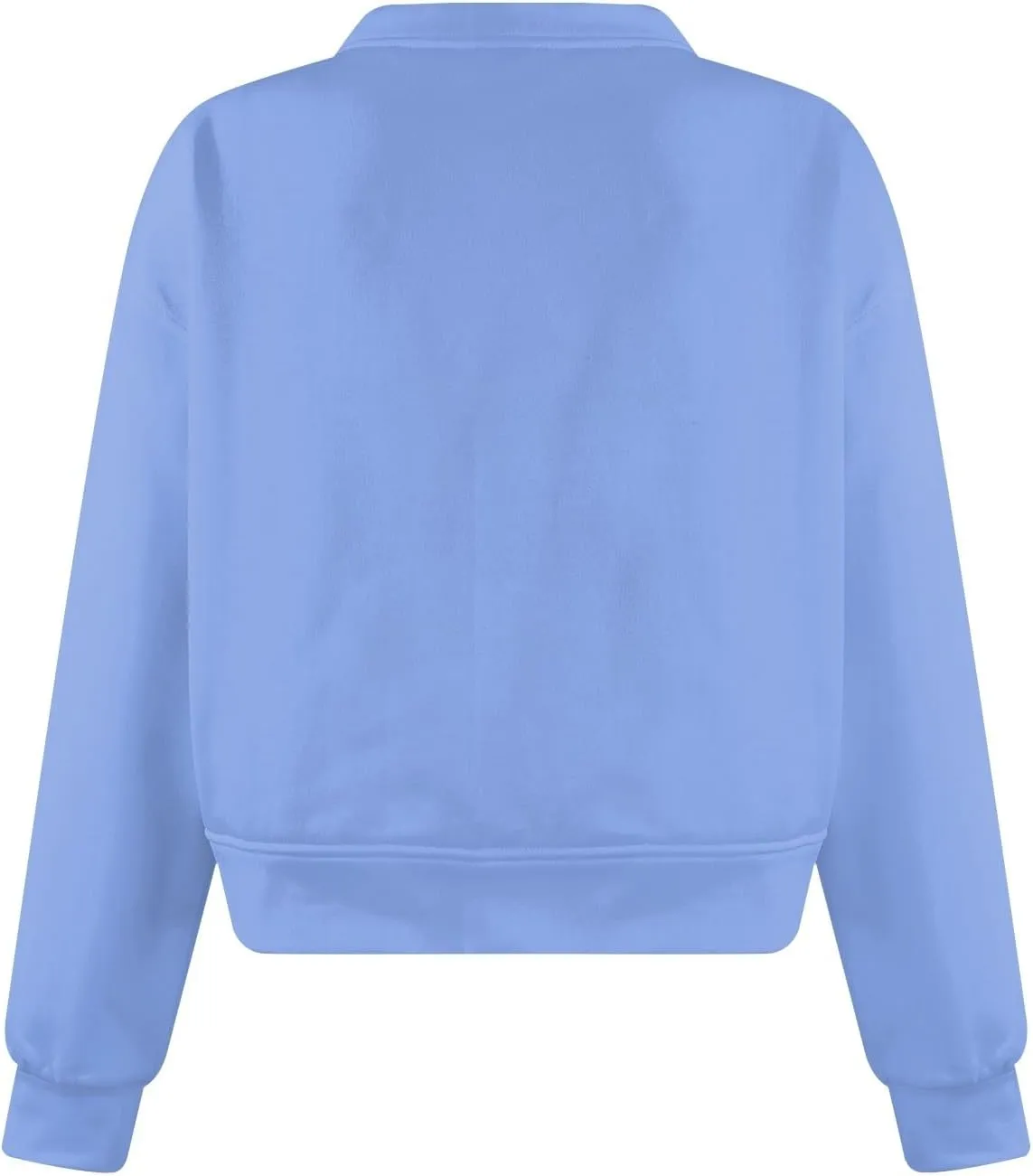 Cropped Sweatshirts for Women V Neck Workout Sweatshirt Fleece Lightweight Sweatshirts Long Sleeve Batwing Tops