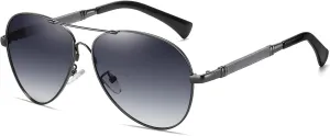 Cyxus Polarized Aviator Sunglasses for Men Women UV400 Protection Aviators Glasses for Driving Hiking Travel