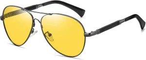Cyxus Polarized Aviator Sunglasses for Men Women UV400 Protection Aviators Glasses for Driving Hiking Travel