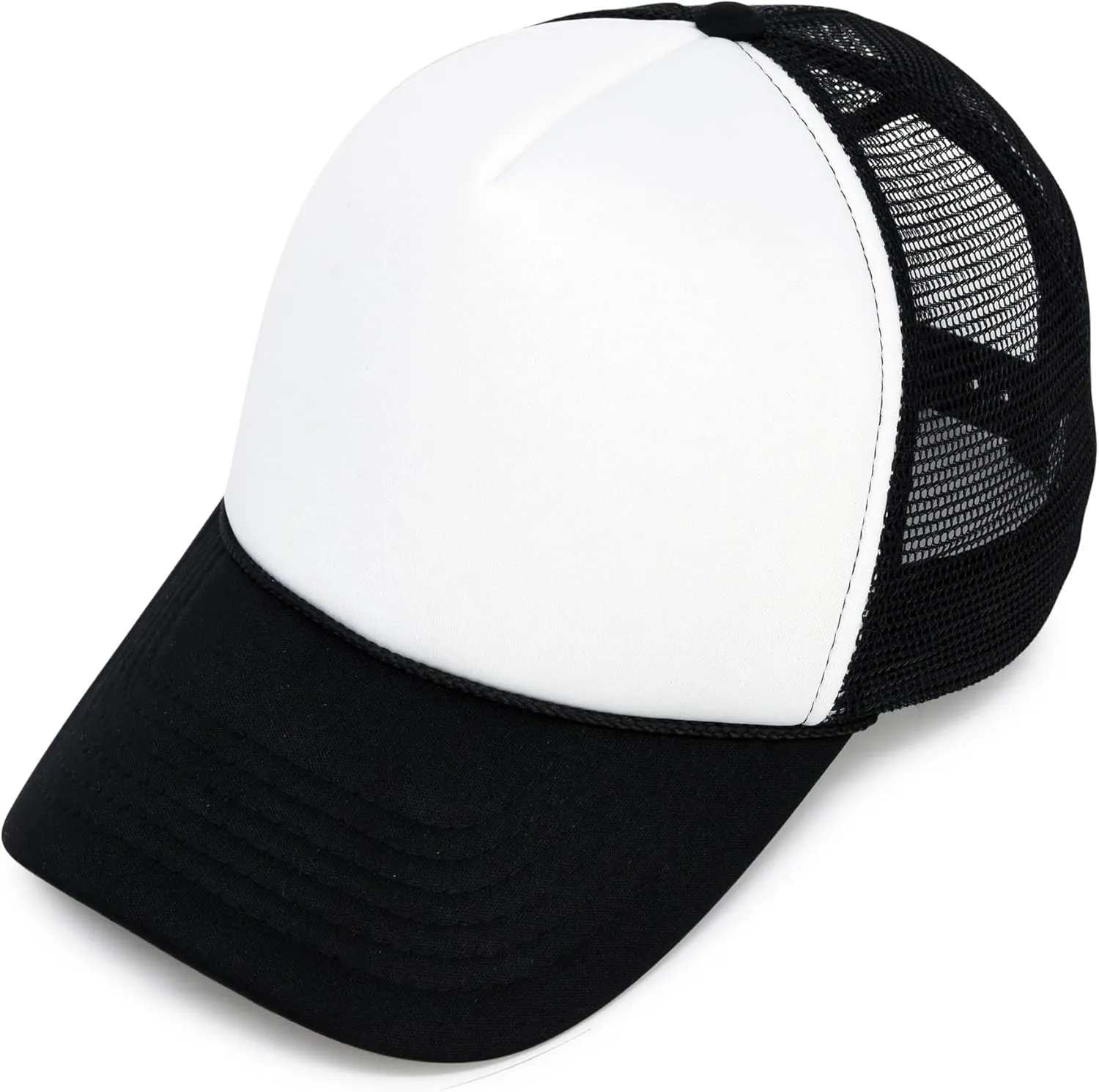 DALIX Two Tone Trucker Hat Summer Mesh Cap with Adjustable Snapback Strap