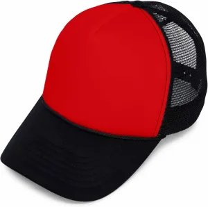 DALIX Two Tone Trucker Hat Summer Mesh Cap with Adjustable Snapback Strap