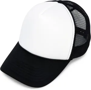 DALIX Two Tone Trucker Hat Summer Mesh Cap with Adjustable Snapback Strap