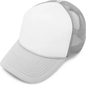 DALIX Two Tone Trucker Hat Summer Mesh Cap with Adjustable Snapback Strap
