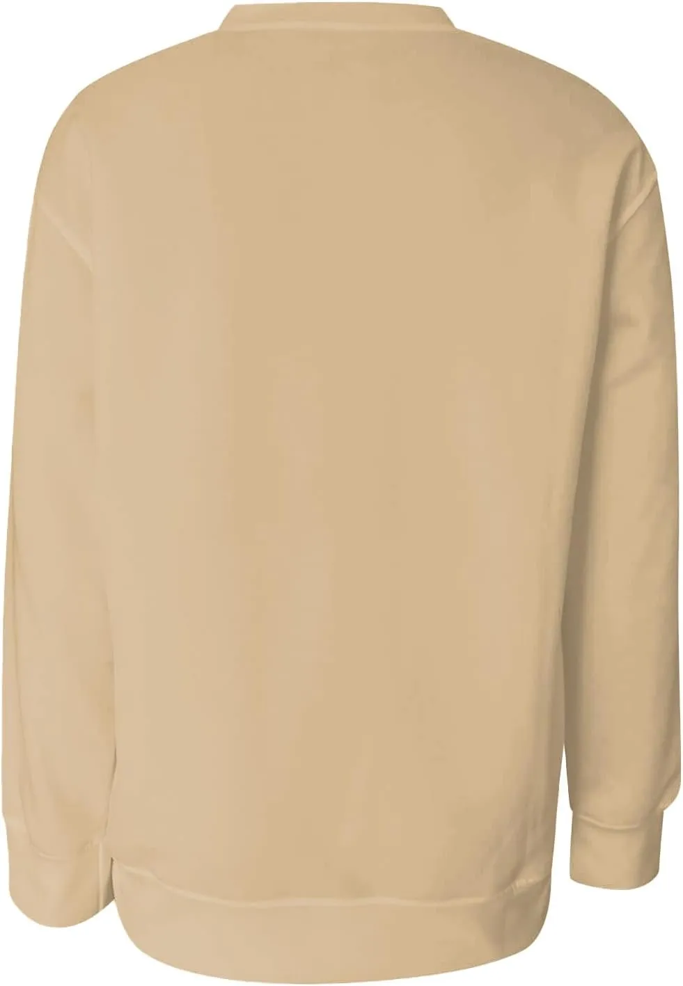Fall Crewneck Sweatshirts Women Lightweight Pullover Solid Winter Sweatshirt Oversized Long Sleeve Tops Dressy Casual