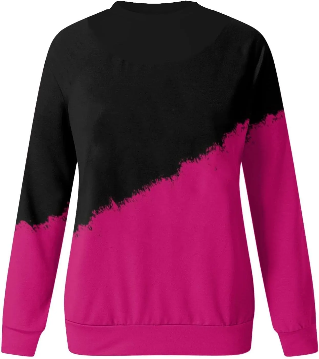 Fall Crewneck Sweatshirts Women Lightweight Pullover Solid Winter Sweatshirt Oversized Long Sleeve Tops Dressy Casual