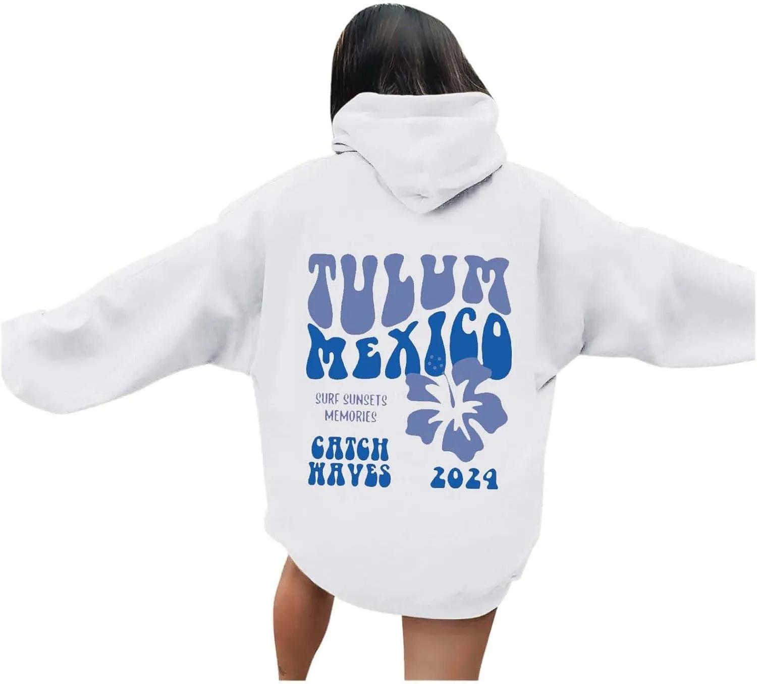 Fall Oversized Casual Sweatshirts with Pocket Women's Long Sleeved Solid Lightweight Pullover Loose Sweatshirt