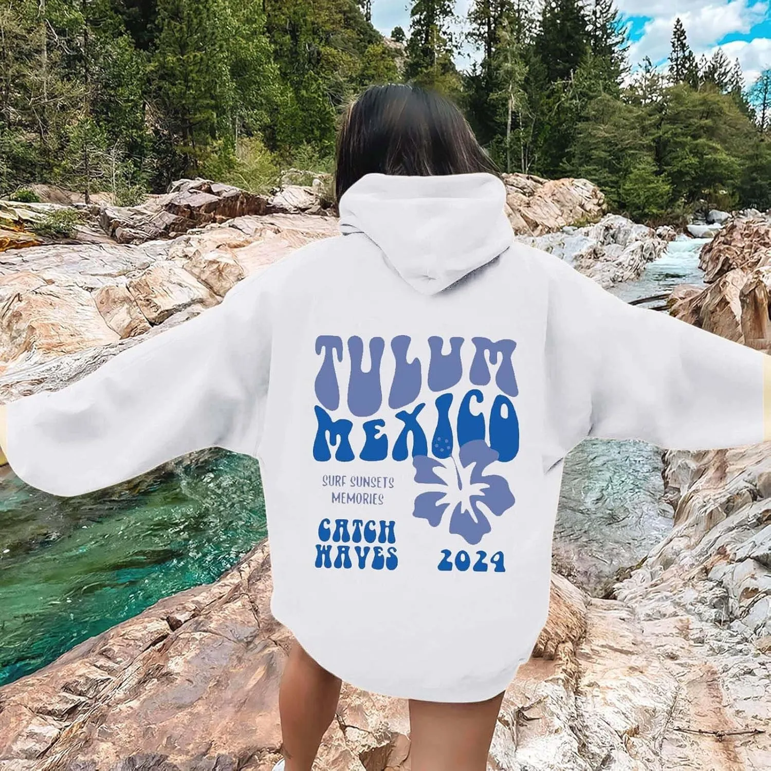 Fall Oversized Casual Sweatshirts with Pocket Women's Long Sleeved Solid Lightweight Pullover Loose Sweatshirt