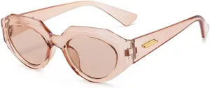Fashion Punk Oval Sunglasses Women Vintage Cat Eye Sunglasses Men Steampunk Leopard Glasses UV400 Eyewear