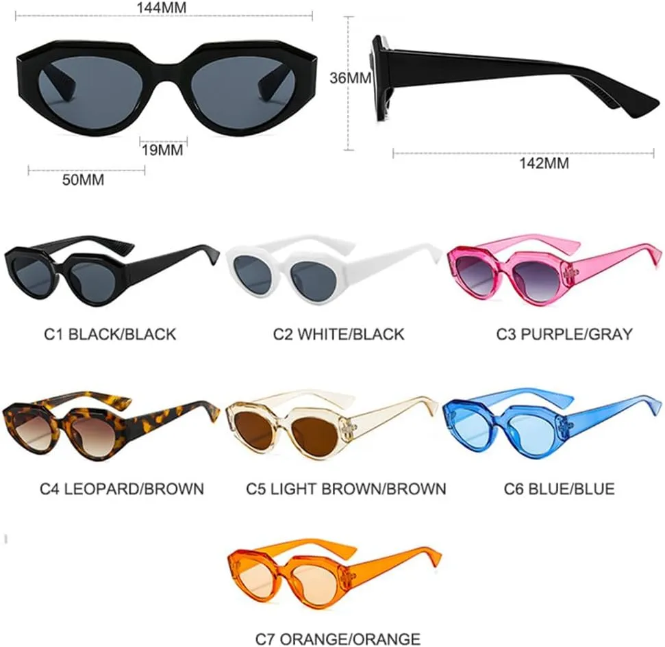 Fashion Punk Oval Sunglasses Women Vintage Cat Eye Sunglasses Men Steampunk Leopard Glasses UV400 Eyewear