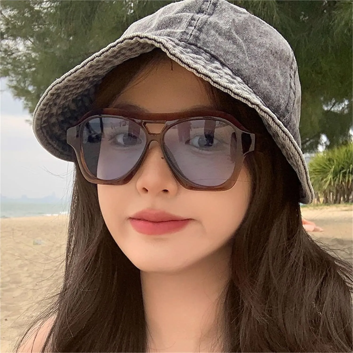 Fashion Versatile Men And Women Vacation Sunglasses Outdoor Street Shooting Driving Sports Party Sun Glasses