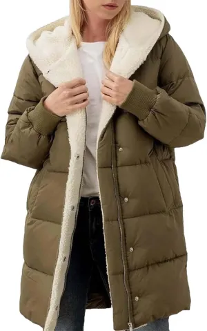 Faux fur Hood Snow Parka Hooded Puffer Jacket Lightweight Winter Coat Winter Puffer Coats Womens Winter Jacket Warm