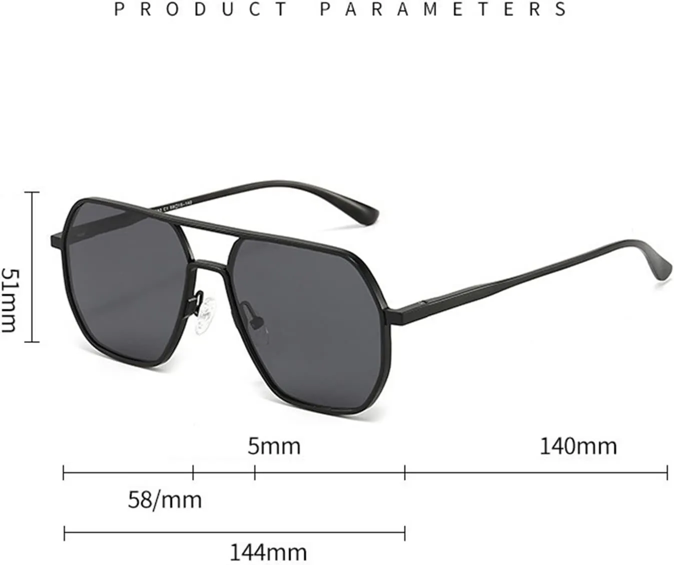 FHKQMLFQ-Retro Polarized Driving Cycling Man Trendy Commuter UV400 Sunglasses Gift