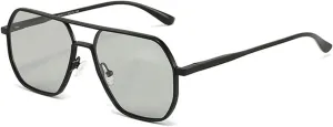 FHKQMLFQ-Retro Polarized Driving Cycling Man Trendy Commuter UV400 Sunglasses Gift