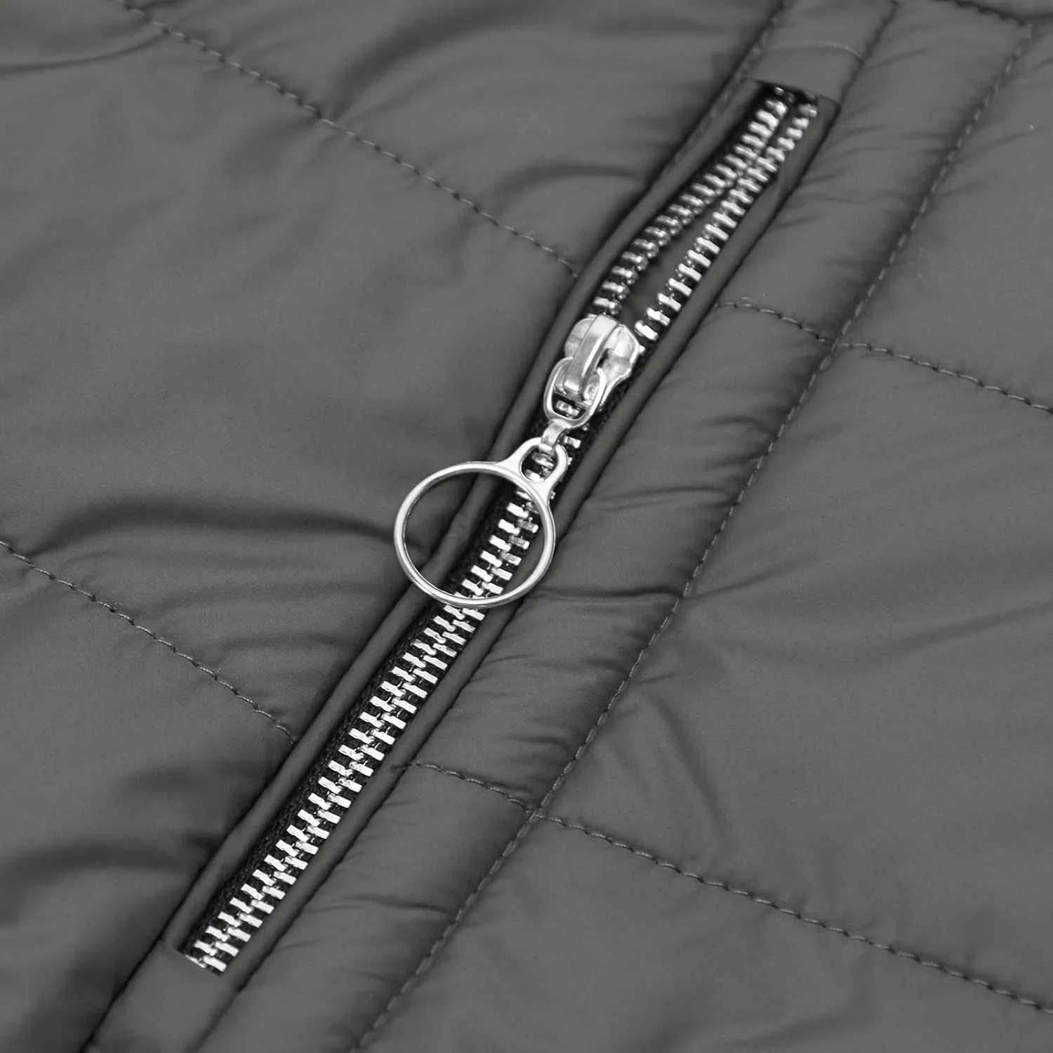 Fleece Lined Down Jacket Women Zip up Puffer Jacket Faux Fur Coat Quilted Insulated Jacket Warm Parka Coat