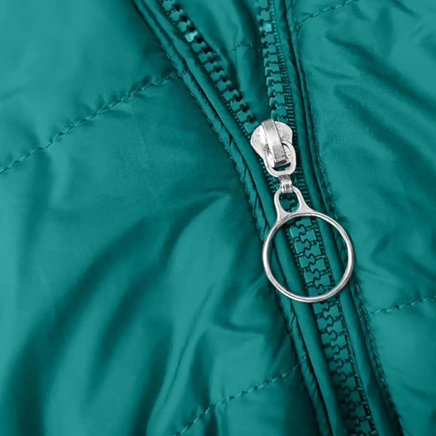 Fleece Lined Down Jacket Women Zip up Puffer Jacket Faux Fur Coat Quilted Insulated Jacket Warm Parka Coat