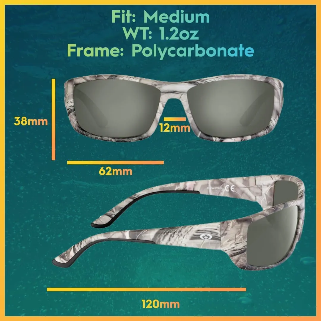 Flying Fisherman Women's Buchanan Rectangular Sunglasses