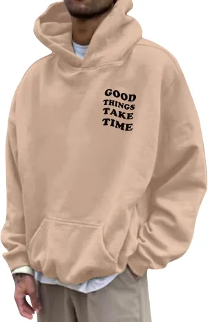 GOFULY Men'S Sweatshirts Fall Gradient Color Hoodie Lightweight Long Sleeve Hoodies Pullover Winter Sweaters With Pockets