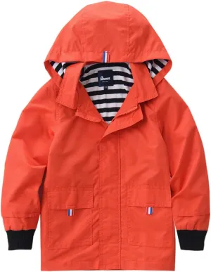 Hiheart Boys Girls Waterproof Hooded Jackets Cotton Lined Rain Jackets