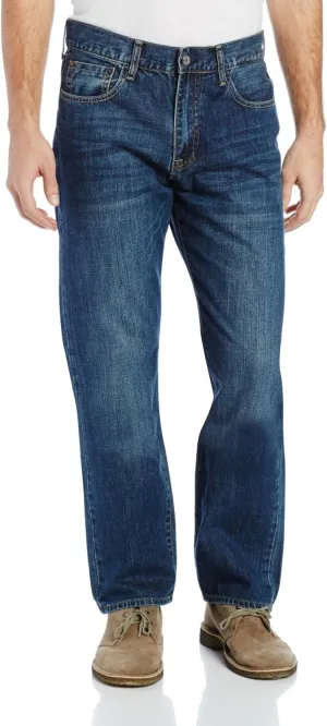 IZOD Men's Big and Tall Classic Denim Jeans (Regular and Relaxed Fit)