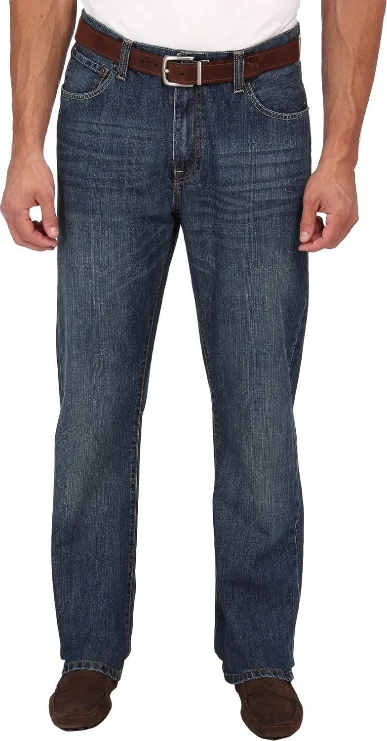 IZOD Men's Big and Tall Classic Denim Jeans (Regular and Relaxed Fit)